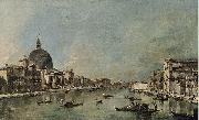 Francesco Guardi El Gran Canal con San Simeone Piccolo y Santa Luca oil painting on canvas